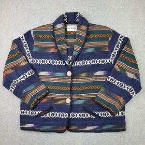 Two‎ Twenty Jacket Womens XL Aztec Soutwestern Thick Knit Western Colorful Warm